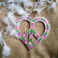Heart shaped peace mosaic